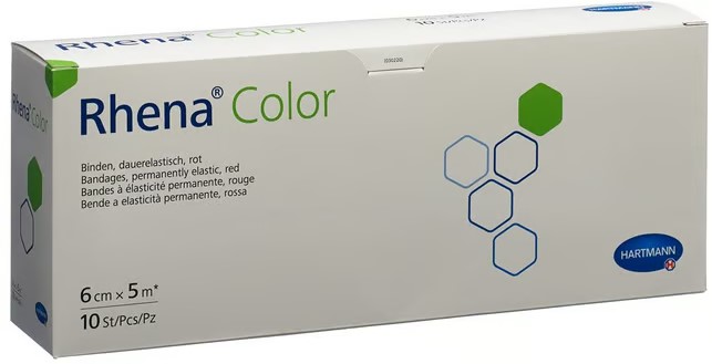 Bande élastique Rhena Color 6cmx5m rouge ouverte 10 pièces Bande élastique Rhena Color 6cmx5m rouge ouverte 10 pièces