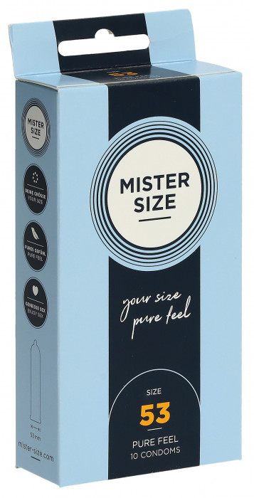 MISTER SIZE 53 Préservatifs, boîte de 10