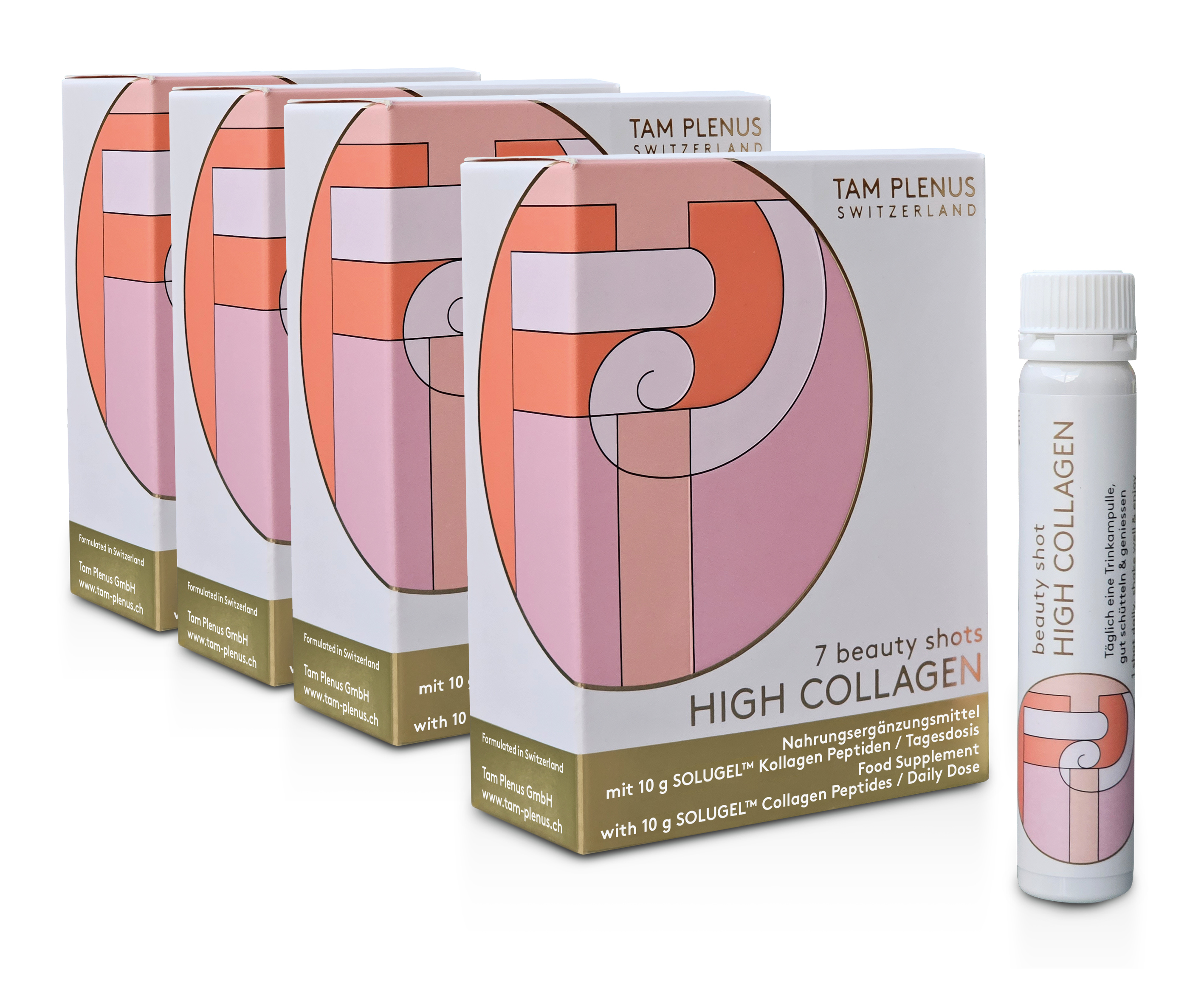 TAM PLENUS High Collagen Shots 7 ampoules à boire 25ml TAM PLENUS High Collagen Shots 7 ampoules à boire 25ml
