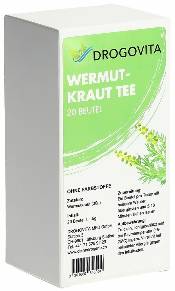 DROGOVITA Tisane d'absinthe Btl 20 pièces DROGOVITA Tisane d'absinthe Btl 20 pièces