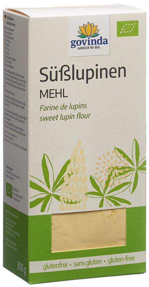GOVINDA Farine de lupin doux bio 300g GOVINDA Farine de lupin doux bio 300g