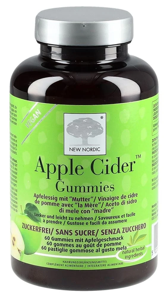 NEW NORDIC Apple Cider Gommes Ds 60 pièces