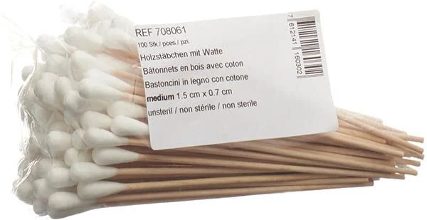 Coton-tiges Salzmann Bois 150mm M Btl 100 pièces