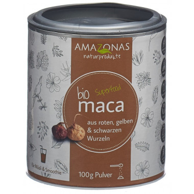 AMAZONAS maca bio en poudre 100 % pure Ds 100g