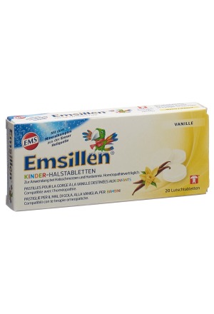 Emsillen pastilles pour la gorge pour enfants à la vanille 20 pièces