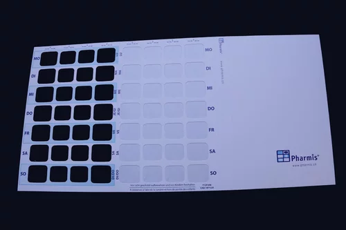 Cartes blister Pharmis Cube 250 pièces