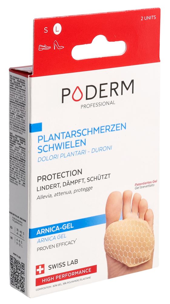 Poderm PROF coussinet de protection L plante des pieds/bottes 2 pièces
