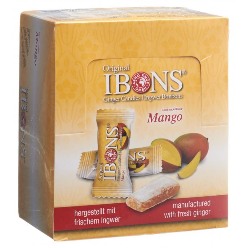 IBONS Bonbons au gingembre et à la mangue 12x60g
