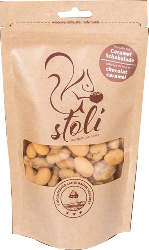 STOLI Mélange de noix et chocolat au caramel 175g