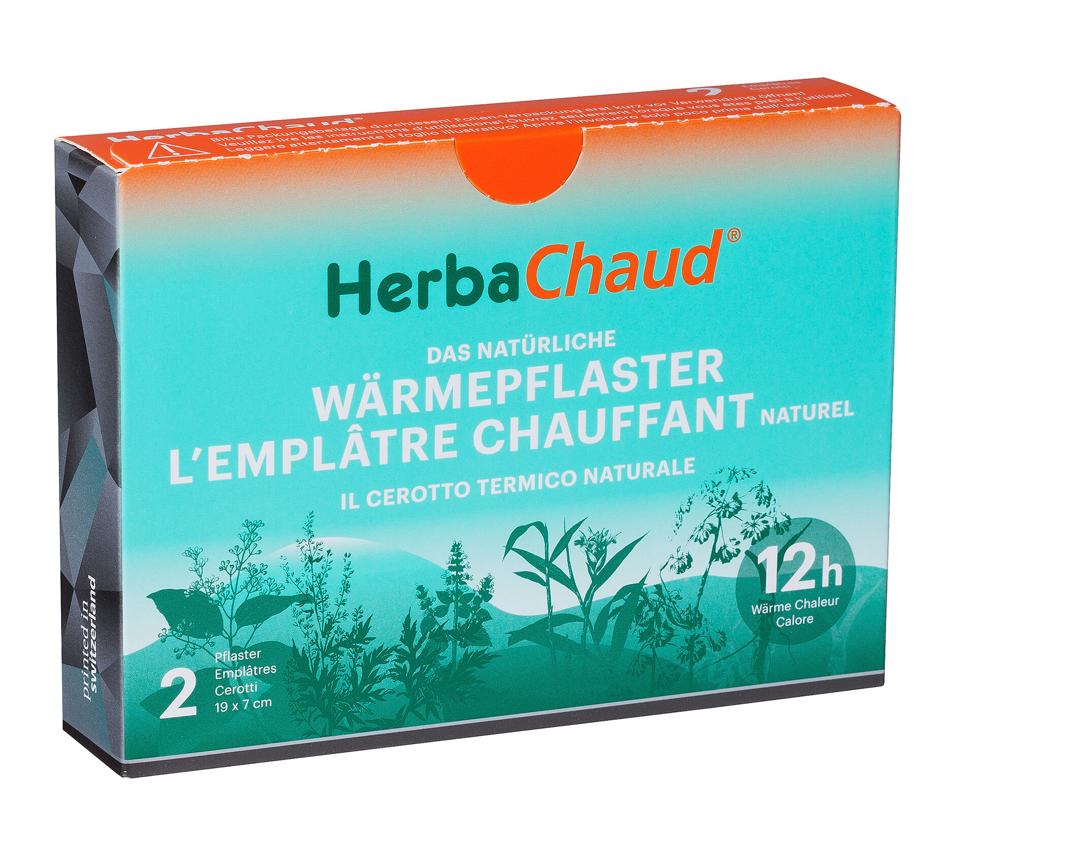 HerbaChaud® Pansement thermogène 19x7cm 2 pièces HerbaChaud® Pansement thermogène 19x7cm 2 pièces