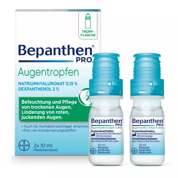 Bepanthen® PRO gouttes pour les yeux 2 x 10ml Bepanthen® PRO gouttes pour les yeux 2 x 10ml