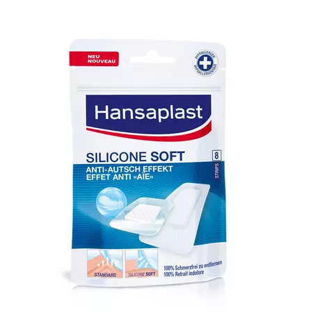Hansaplast Pansements silicone Mixpack 8 pièces Hansaplast Pansements silicone Mixpack 8 pièces
