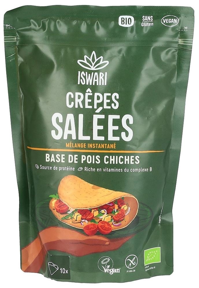 ISWARI Instant Mix crêpes salées BIO Btl 250 g