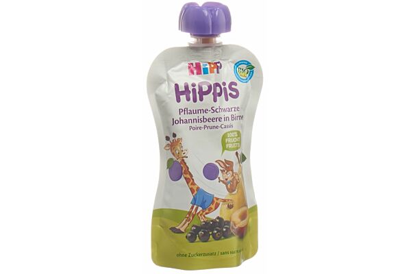 Hipp Prune-Johannis à la poire Greta Girafe 100g
