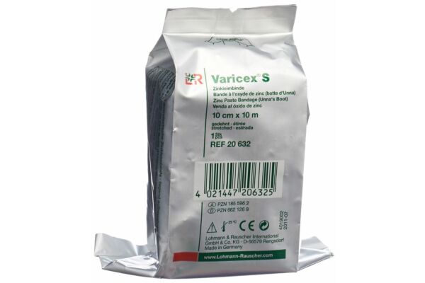 Bande à la pâte de zinc Varicex S 10cmx10m