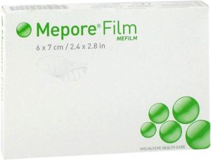 Pansement film Mepore 6x7cm stérile 10 pièces