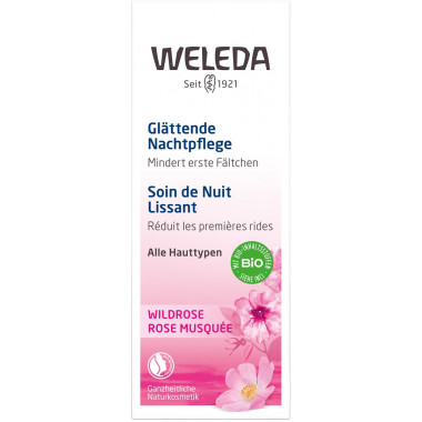 Rose musquée Weleda soin de nuit lissant 30ml Rose musquée Weleda soin de nuit lissant 30ml