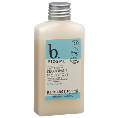 Biosme Déodorant probiotique Bleu océan Recharge Fl 100ml