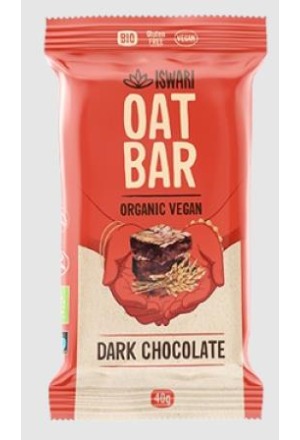 ISWARI Barre à l'avoine Dark Chocolate BIO Btl 40g