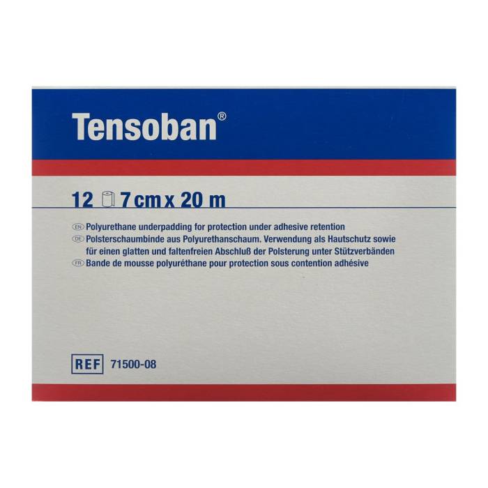 TENSOBAN Bande de mousse de rembourrage 7cmx20m 12 pièces