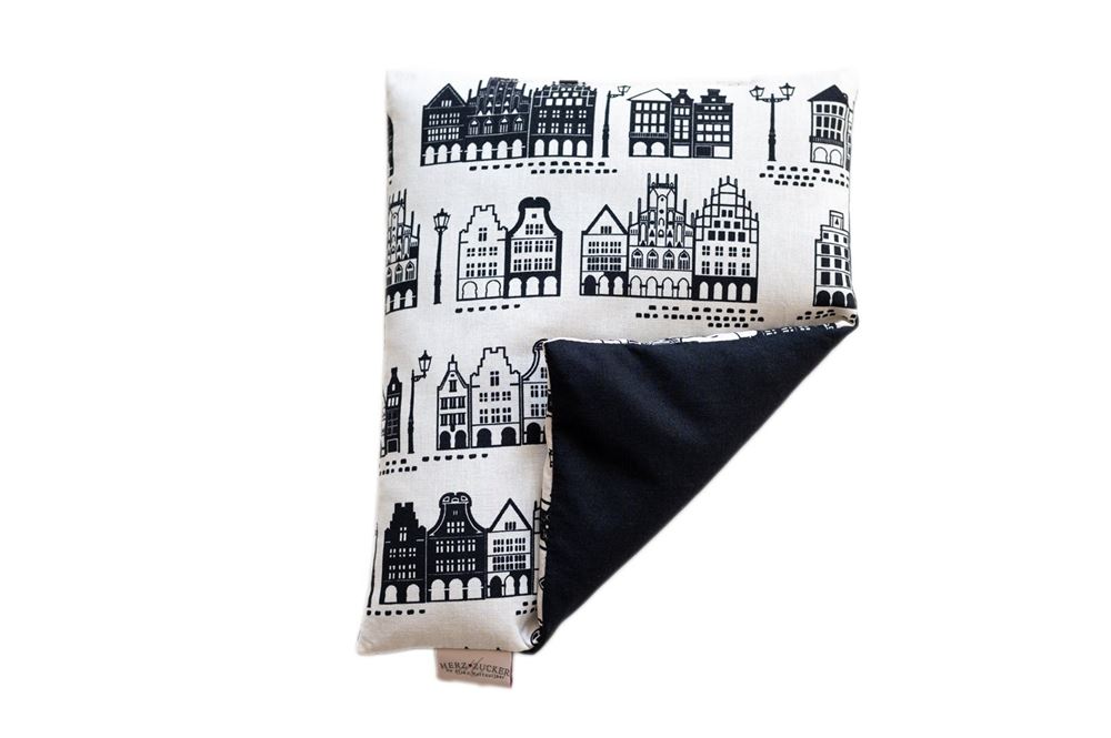 HERZZUCKER Coussin chauffant au colza 26x21cm Vieille ville