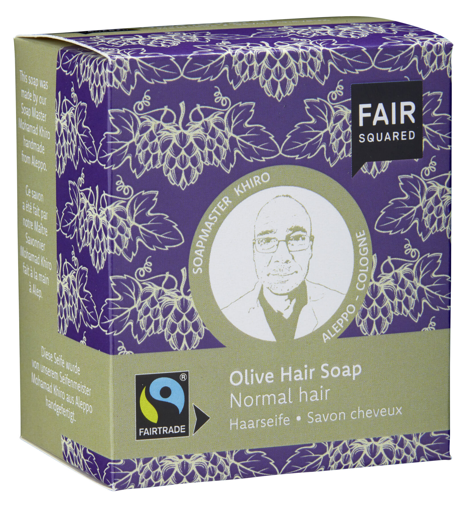 FAIR SQUARED Savon pour cheveux Olive Cheveux normaux 2 x 80g