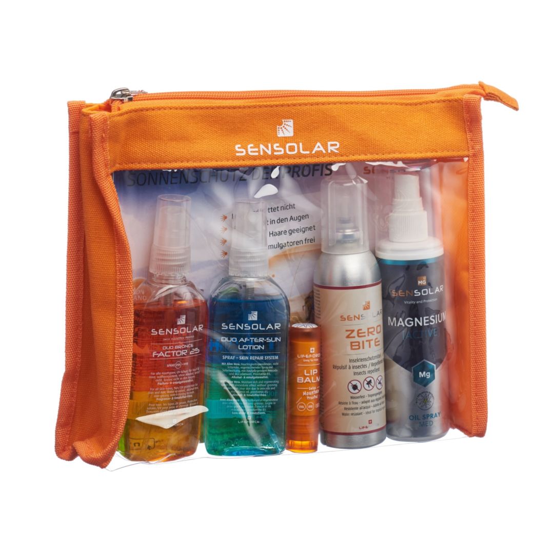 Sensolar Family Set Sensolar LSF25 200ml After Sun 100ml ZeroBite 75ml Sensolar LSF25 50ml & Lip Balm gratuit
