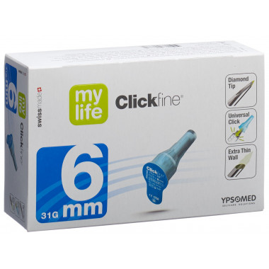 Aiguilles pour stylo MYLIFE CLICKFINE 6mm 31G 100 pièces