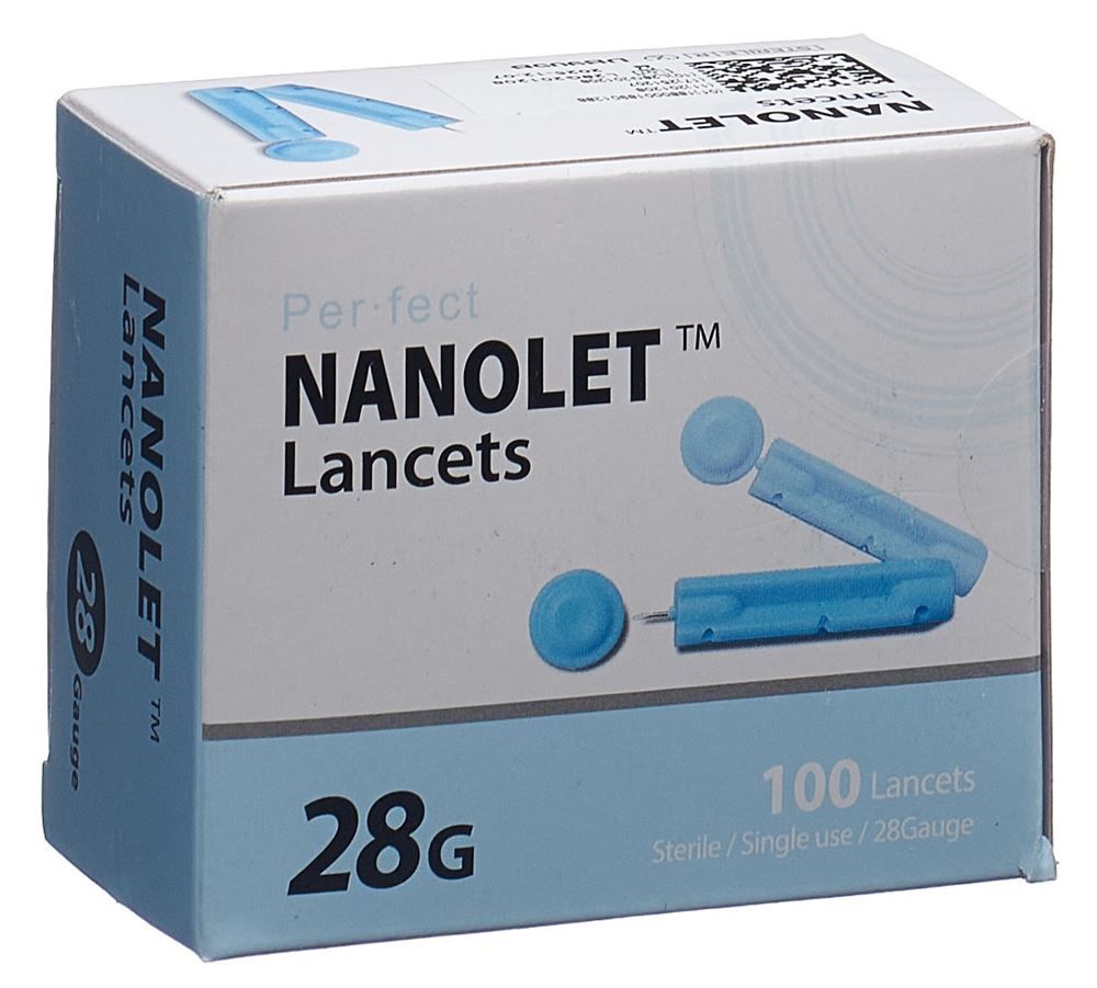 NANOLET Lancets 28G boîte 100 pièces NANOLET Lancets 28G boîte 100 pièces