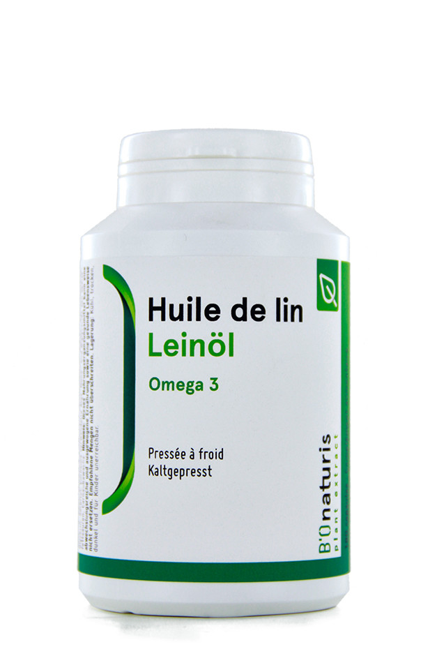 BIOnaturis gélules d'huile de lin 500mg 180 pièces BIOnaturis gélules d'huile de lin 500mg 180 pièces