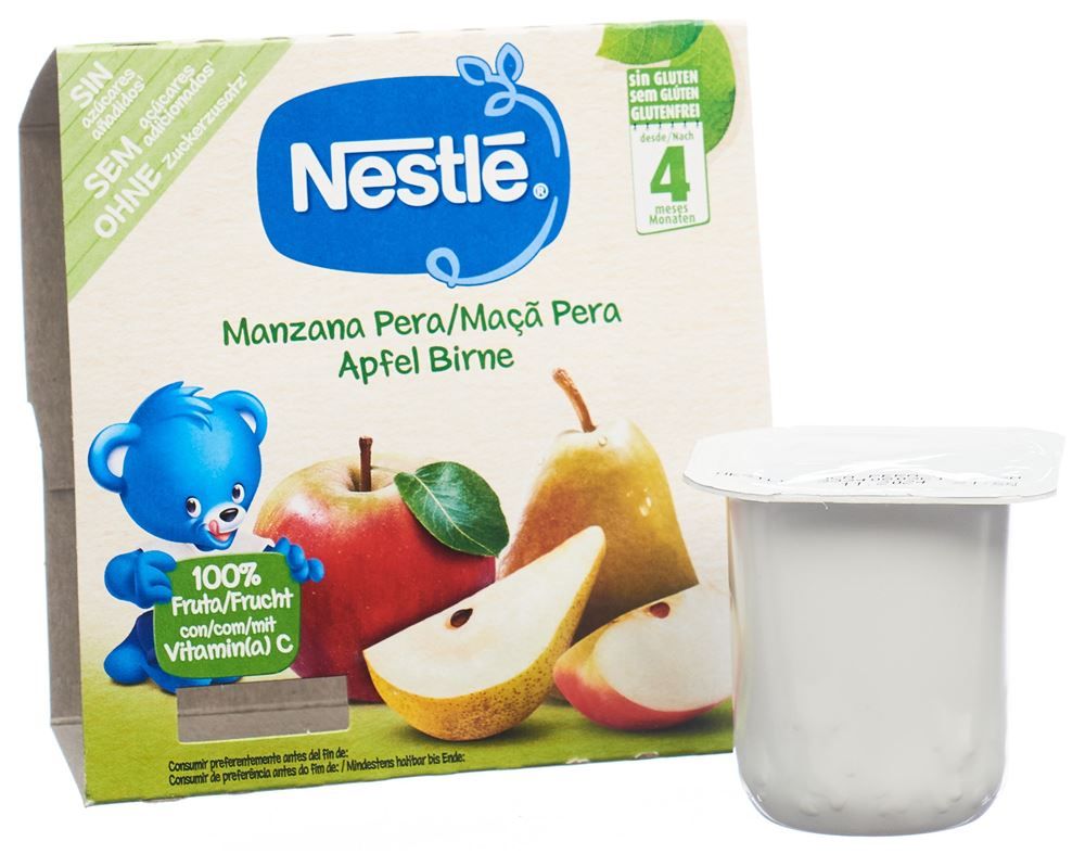 Nestlé Compote Pomme Poire 4 x 100g
