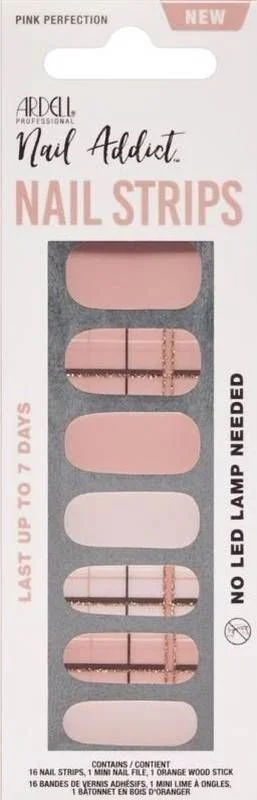 ARDELL Nail Addict Strips Pink Perfection 16 pièces