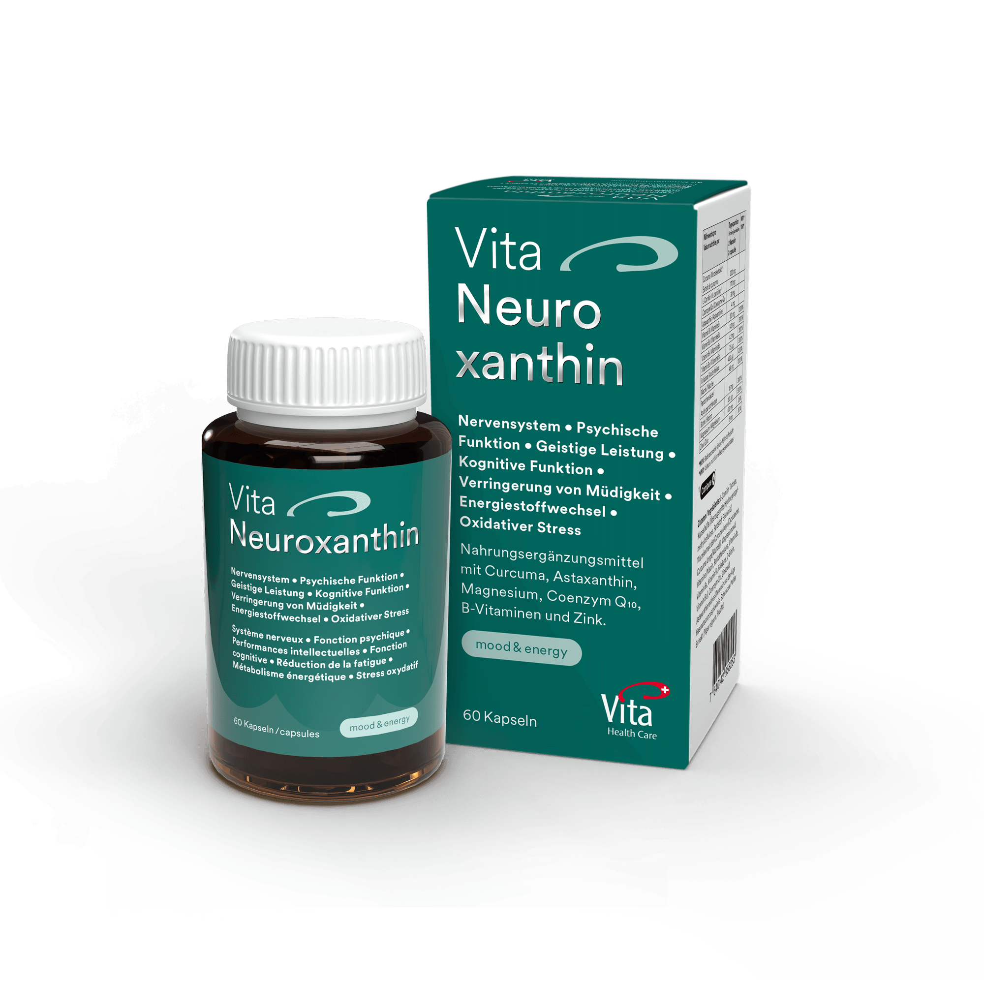 Vita NeuroXanthin gélules 60 pièces Vita NeuroXanthin gélules 60 pièces