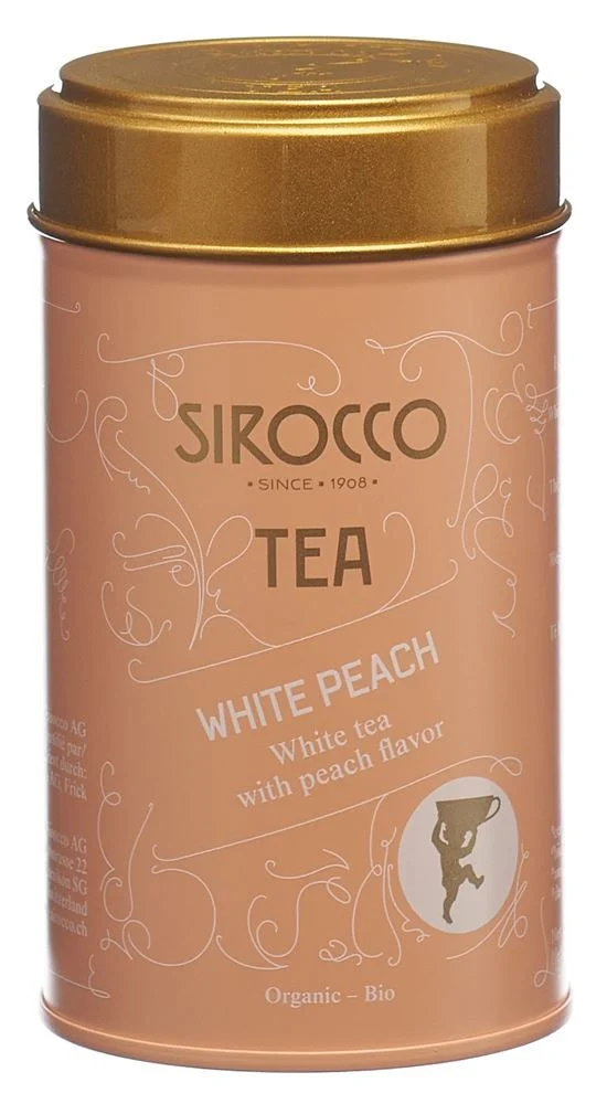Boîte à thé Sirocco Medium White Peach Ds 80g Boîte à thé Sirocco Medium White Peach Ds 80g