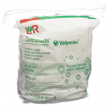 Cotopads Velpeau 8x10cm Btl 200 pièces