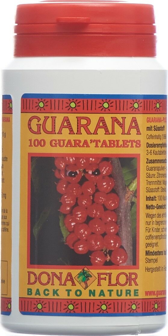 Guarana Dona Flor comprimés à mâcher 100 pièces Guarana Dona Flor comprimés à mâcher 100 pièces