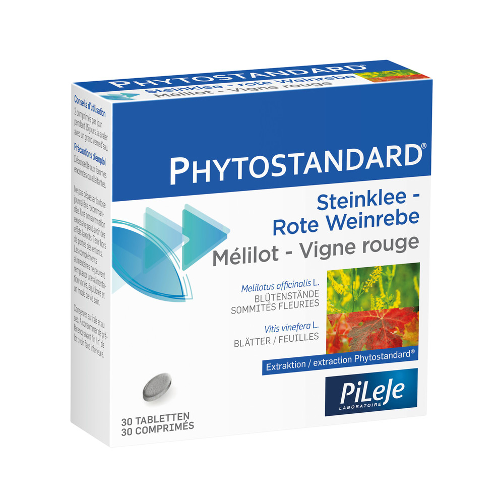 Phytostandard Mélilot-Vigne rouge comprimés 30 pièces Phytostandard Mélilot-Vigne rouge comprimés 30 pièces