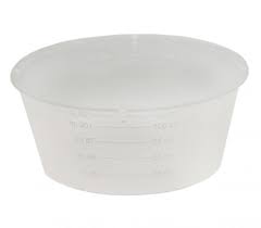 BASTOS Bol à usage unique 120 ml plastique stérile