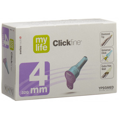 mylife Aiguilles pour stylo Clickfine 4mm 32G 100 pièces