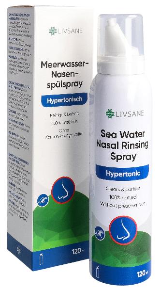 Livsane Spray nasal d'eau de mer hypertonique 120ml Livsane Spray nasal d'eau de mer hypertonique 120ml