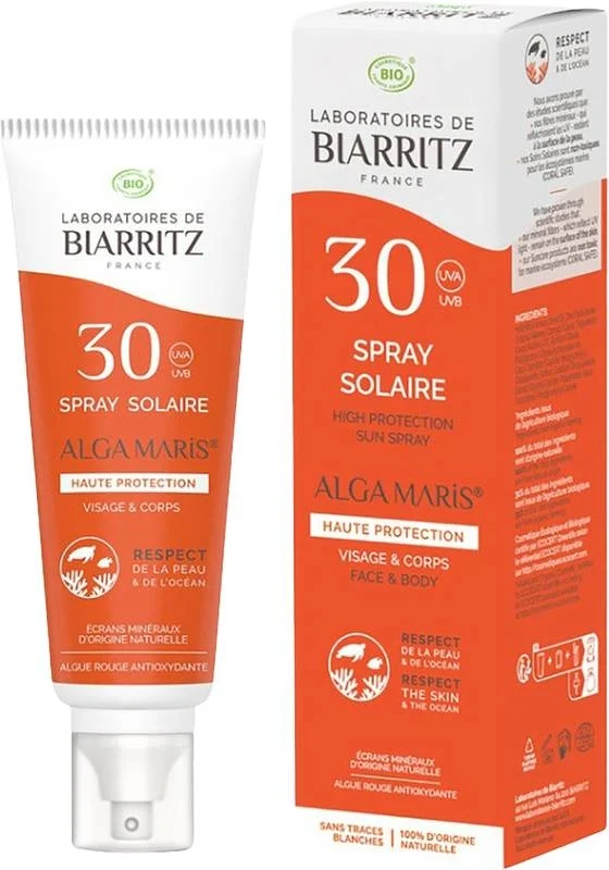 Laboratoires de Biarritz Spray solaire SPF30 flacon 100ml
