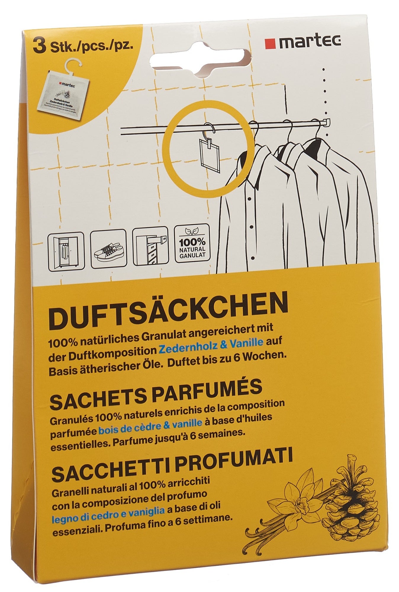 martec Parfum d'armoire 3 pièces martec Parfum d'armoire 3 pièces