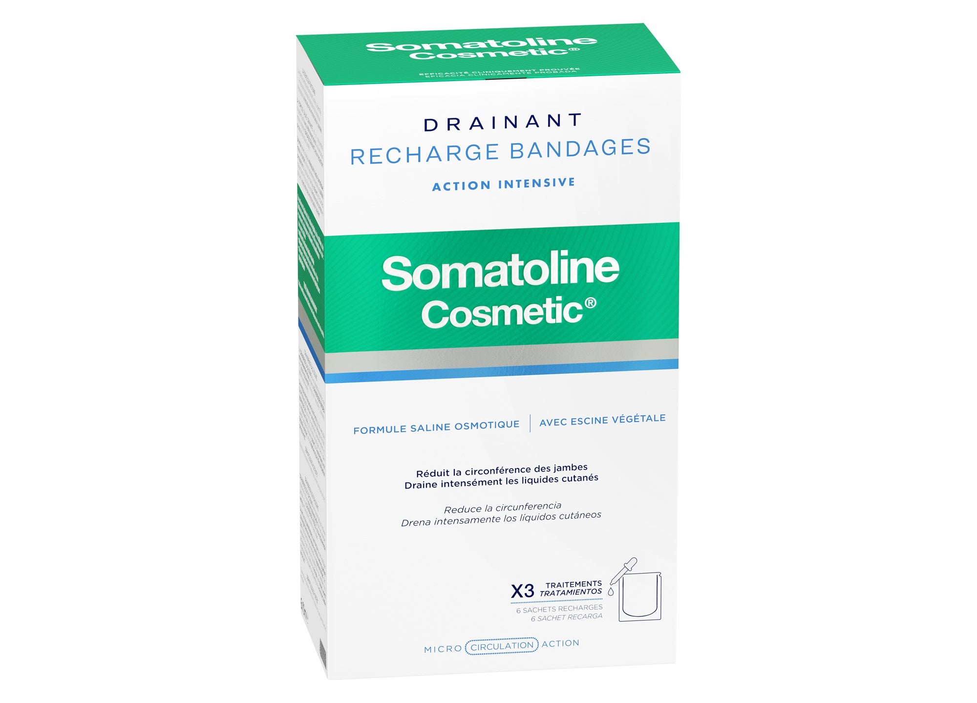 Somatoline Kit de recharge pour serviettes hygiéniques Refill Serum 6 x 70ml