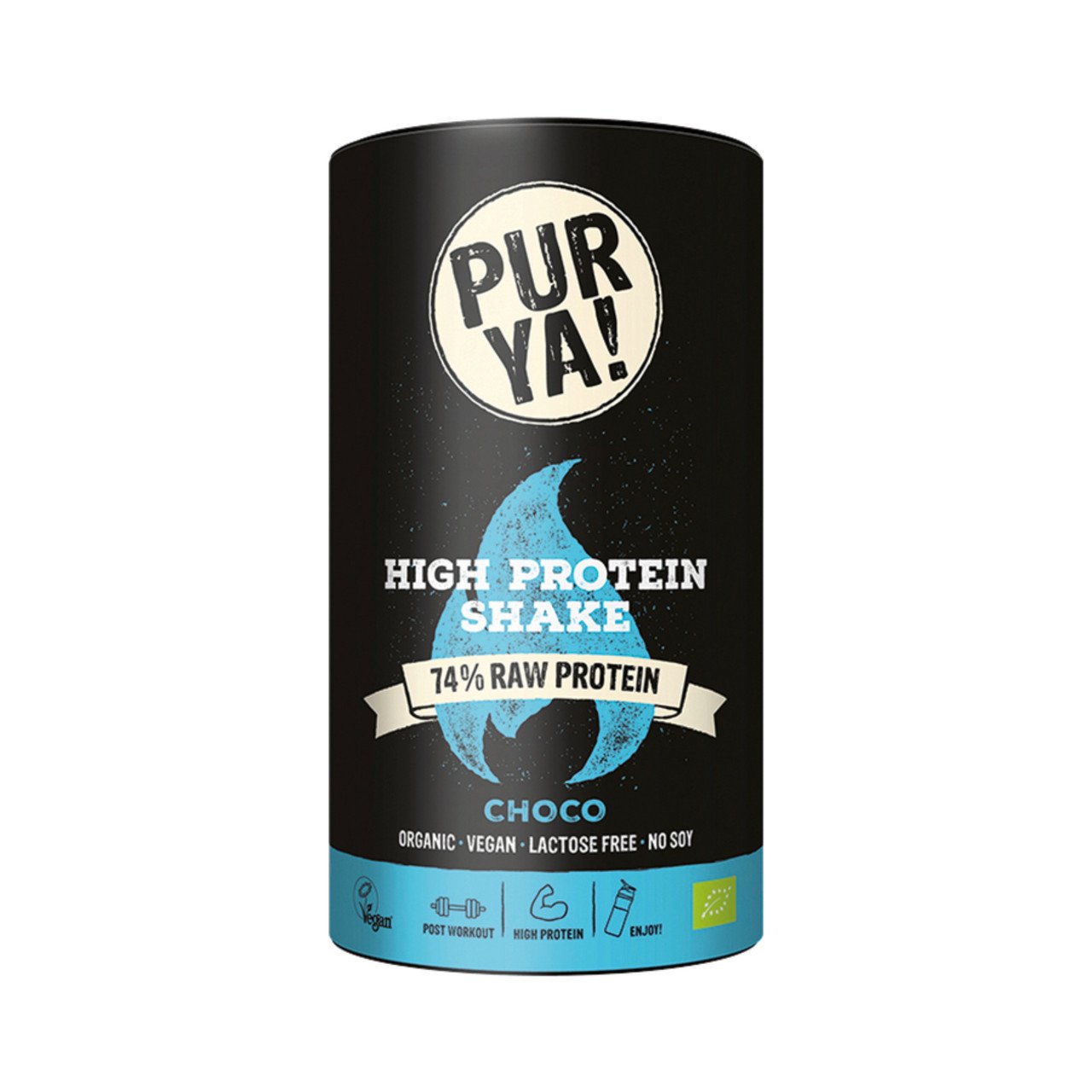 PURYA ! Shake High Protein Vegan Chocolate Bio 550g PURYA ! Shake High Protein Vegan Chocolate Bio 550g