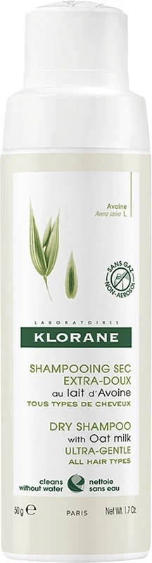 Shampooing sec KLORANE lait d'avoine (n) 50 ml