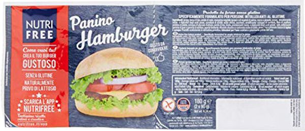 NUTRIFREE Panino Hamburger sans gluten 2 x 90g