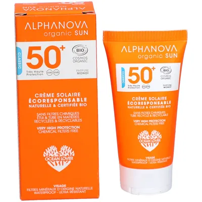 ALPHANOVA SUN Crème solaire Monoï Bio SPF50+ 50 ml
