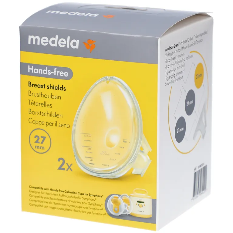 Medela Téterelles Hands-free 27mm Symphony 2 pièces