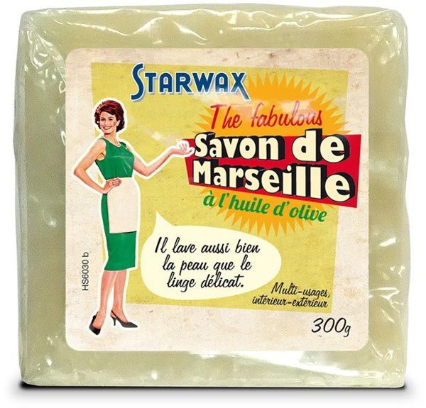 Starwax the fabulous Savon de Marseille à l'huile d'olive 300g Starwax the fabulous Savon de Marseille à l'huile d'olive 300g