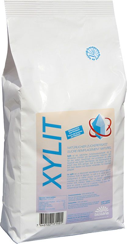 Succédané de sucre au xylitol BIOSANA 2.5kg Succédané de sucre au xylitol BIOSANA 2.5kg